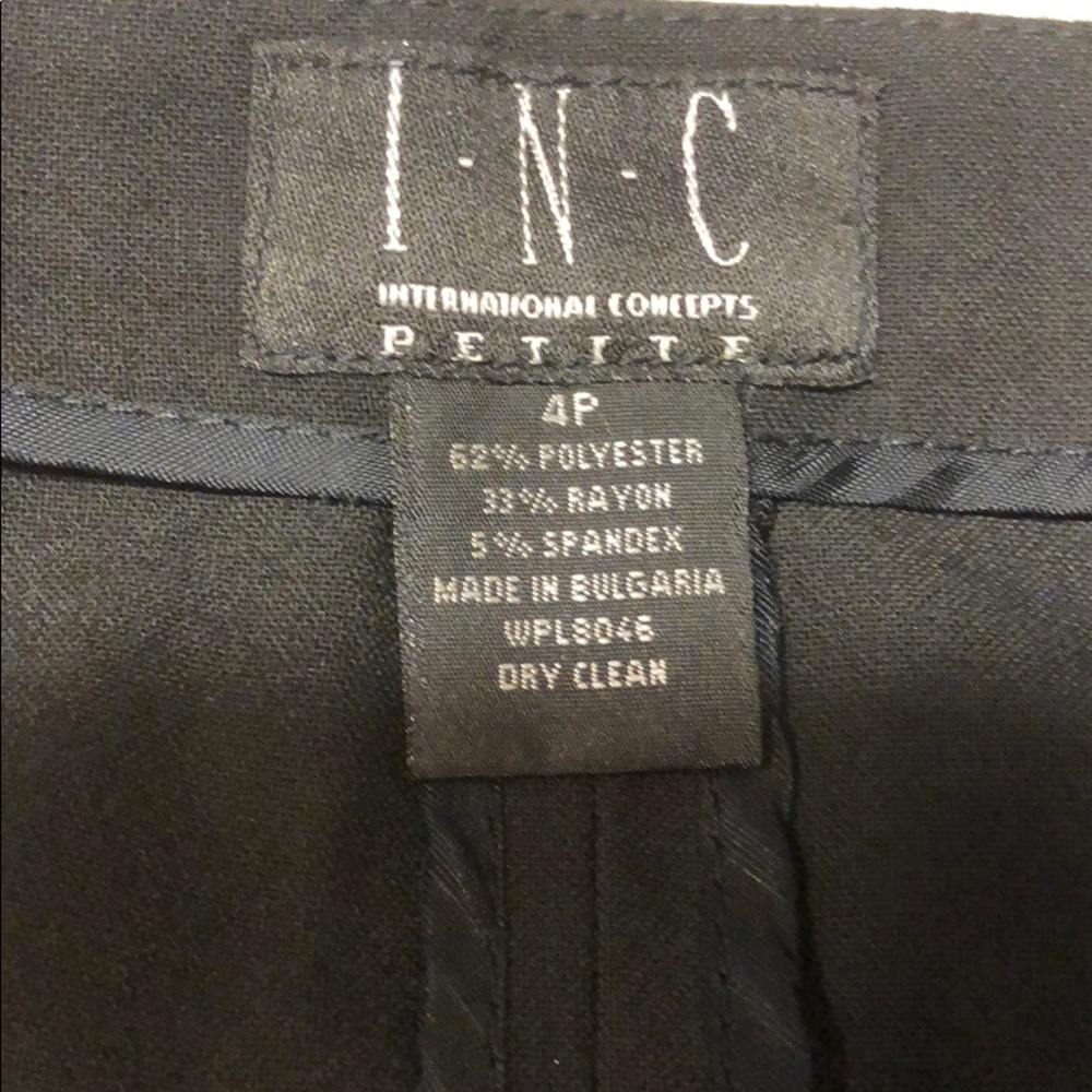 βοΈ SALE I N C Vegan Leather Detail Skirt 4P - Picture 3 of 4